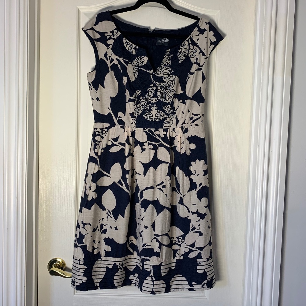 Adrianna Papell Embroidered Summer Dress – Travel & Terrace Ready